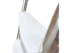 Poolomio Edelstahlleiter mit Handlauf 4-stufig für Pools bis 140 cm