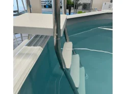 Poolomio Poolleiter Edelstahl 3-stufig mit Handlauf bis 120 cm