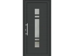Premium Kunststoff-Haustür SMK 017 Anthrazit-Weiß 110 cm x 210 cm DIN L