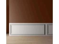 PROFHOME 159819 3D Wandpaneel Wandvertäfelung Akustikpaneel 0,75 m2 150 cm x 2 cm x 50 cm Weiß