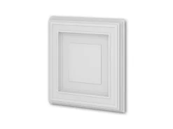 PROFHOME 159820 3D Wandpaneel Wandvertäfelung Deckenplatte 0,25 m2 50 cm x 4,2 cm x 50 cm Weiß