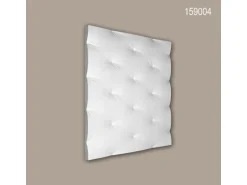 PROFHOME 159004 3D Wandpaneel Wandvertäfelung Akustikpaneel 0,36 m2 59,9 cm x 2,4 cm x 59,9 cm Weiß