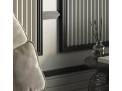 PROFHOME 659804 3D Wandpaneel Wandvertäfelung Akustikpaneel Stuckleiste 2 m 200 cm x 3 cm x 24 cm Weiß