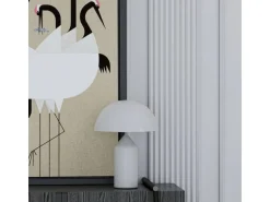 PROFHOME 659803 3D Wandpaneel Wandvertäfelung Akustikpaneel Stuckleiste 2 m 200 cm x 2,5 cm x 24 cm Weiß