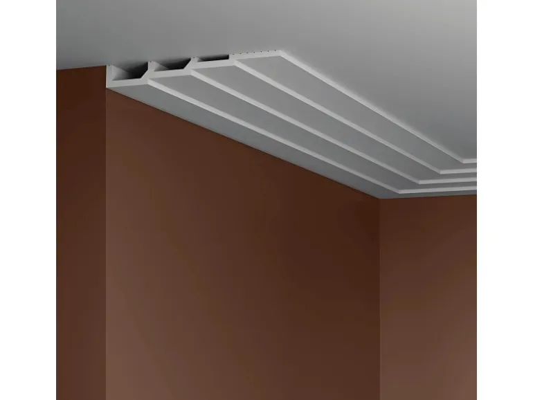 PROFHOME 659805 3D Wandpaneel Wandvertäfelung Akustikpaneel 2 m 200 cm x 2,8 cm x 24 cm Weiß