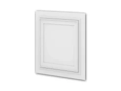 PROFHOME 159818 3D Wandpaneel Wandvertäfelung Deckenplatte 0,25 m2 50 cm x 2 cm x 50 cm Weiß