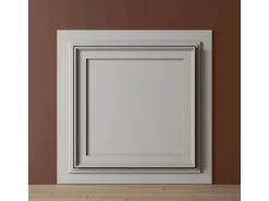 PROFHOME 159818 3D Wandpaneel Wandvertäfelung Deckenplatte 0,25 m2 50 cm x 2 cm x 50 cm Weiß