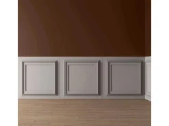 PROFHOME 159818 3D Wandpaneel Wandvertäfelung Deckenplatte 0,25 m2 50 cm x 2 cm x 50 cm Weiß