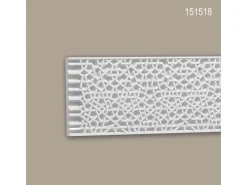 PROFHOME 151518 3D Wandpaneel Wandvertäfelung Deckenplatte Stuckleiste 2,04 m 204 cm x 3,3 cm x 25,9 cm Weiß