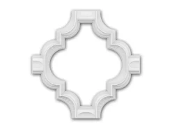 PROFHOME 159503 3D Wandpaneel Wandvertäfelung Zierelement 49,9 x 49,8 cm 49,9 cm x 49,8 cm x 6 cm Weiß