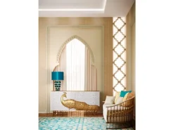 PROFHOME 159503 3D Wandpaneel Wandvertäfelung Zierelement 49,9 x 49,8 cm 49,9 cm x 49,8 cm x 6 cm Weiß