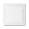 PROFHOME 157003 Deckenplatte Deckenelement Wandpaneel Stuckdekor, 60,0 cm x 60,0 cm x 7,0 cm Weiß