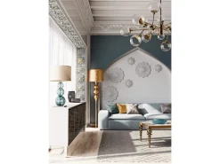 PROFHOME 157503 Deckenplatte Wandvertäfelung Deckenelement 29,2 x 29,2 cm 29,2 cm x 29,2 cm x 6 cm Weiß