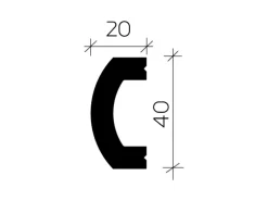 PROFHOME 152815 Eckelement Zierelement Dekorelement Stuck Ornament 24,5 cm x 2 cm x 24,5 cm Weiß