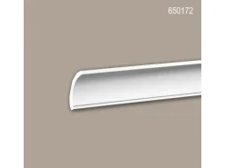 PROFHOME 650172 Eckleiste Stuckleiste Deckenleiste Zierleiste Stoßfest 2 m 200 cm x 4,8 cm x 4,7 cm Weiß