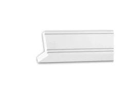 PROFHOME 150226 Eckleiste Zierleiste für indirekte Beleuchtung Stuckleiste 2 m 200 cm x 5,5 cm x 5,5 cm Weiß