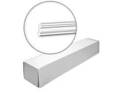PROFHOME 650130 Eckleisten 1 Karton Set mit 10 Zierleisten 20 m Weiß