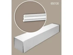 PROFHOME 650130 Eckleisten 1 Karton Set mit 10 Zierleisten 20 m Weiß