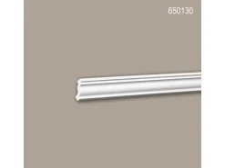 PROFHOME 650130 Eckleisten 1 Karton Set mit 10 Zierleisten 20 m Weiß