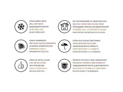 PROFHOME 447101 Halbsäulen Sockel Fassadenstuck Säule Fassaden Element 29,2 cm x 14,8 cm x 12 cm Weiß