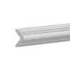 PROFHOME 650240 Kantenschutz-Profil Zierleiste Stuckleiste 2 m 200 cm x 3,1 cm x 3,1 cm Weiß