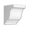 PROFHOME 119003 Konsole Zierelement dekoratives Element Stuckdekor, 12,1 cm x 15,2 cm x 12,0 cm Weiß