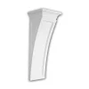 PROFHOME 119005 Konsole Zierelement dekoratives Element Stuckdekor, 18,8 cm x 49,6 cm x 16,3 cm Weiß
