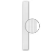 PROFHOME 122200 Pilaster Schaft Zierelement Flachsäule Wandsäule, 26,6 cm x 230 cm x 3,0 cm Weiß