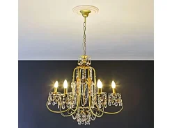 PROFHOME 156013 RoSette aus Polyurethan DeckenroSette Zierelement 26,0 cm 26,0 cm x 3,2 cm Weiß