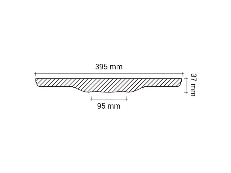 PROFHOME 156030 RoSette aus Polyurethan DeckenroSette Zierelement 39,5 cm 39,5 cm x 3,7 cm Weiß