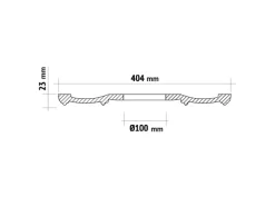 PROFHOME 156047 RoSette aus Polyurethan DeckenroSette Zierelement 40,4 cm 40,4 cm x 2,3 cm Weiß