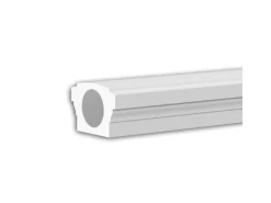 PROFHOME 472201 Vollbalustrade Handlauf Außenstuck Balustrade Fassadenstuck 3 m 300 cm x 15 cm x 10 cm Weiß