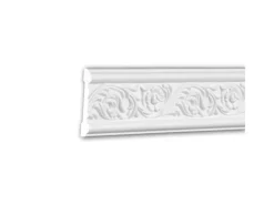 PROFHOME 151337 Wand- und Friesleiste Stuckleiste Zierleiste Wandleiste 2 m 200 cm x 1,4 cm x 7,8 cm Weiß