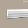 PROFHOME 151315 Wand- und Friesleiste Stuckleiste Zierleiste Wandleiste 2 m 200 cm x 2,2 cm x 7,5 cm Weiß