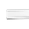 PROFHOME 151384 Wand- und Friesleiste Stuckleiste Zierleiste Friesleiste 2 m 200 cm x 0,8 cm x 4,7 cm Weiß