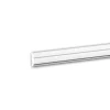 PROFHOME 651323 Wandleiste Stuckleiste Zierleiste Friesleiste Stoßfest 2 m 200 cm x 1,0 cm x 3,2 cm Weiß