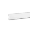 PROFHOME 651362 Wandleiste Stuckleiste Zierleiste Friesleiste Stoßfest 2 m 200 cm x 1,0 cm x 4,6 cm Weiß
