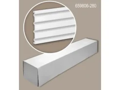 PROFHOME 659806-280-Box 3D Wandpaneele 1 Karton Set mit 3 Paneelen 8,4 m 8,4 m Weiß