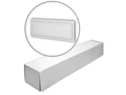 PROFHOME 159819-Box 3D Wandpaneele 1 Karton Set mit 8 Paneelen 6 m2 Weiß