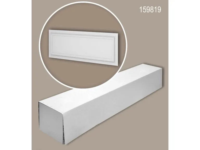 PROFHOME 159819-Box 3D Wandpaneele 1 Karton Set mit 8 Paneelen 6 m2 Weiß