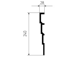 PROFHOME 659805-280-Box 3D Wandpaneele 1 Karton Set mit 4 Paneelen 11,2 m 1 Karton mit 4 Leisten 11,2 m Weiß