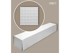 PROFHOME 159817-Box 3D Wandpaneele 1 Karton Set mit 6 Paneelen 1,5 m2 Weiß