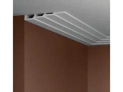 PROFHOME 659805-Box 3D Wandpaneele 1 Karton Set mit 4 Paneelen 8 m Weiß