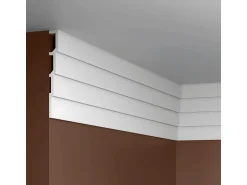 PROFHOME 659805-Box 3D Wandpaneele 1 Karton Set mit 4 Paneelen 8 m Weiß