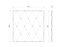 PROFHOME 159004-Box 3D Wandpaneele 1 Karton Set mit 4 Paneelen 1,44 m2 Weiß