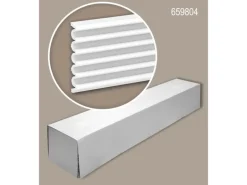 PROFHOME 659804-Box 3D Wandpaneele 1 Karton Set mit 3 Paneelen 6 m Weiß