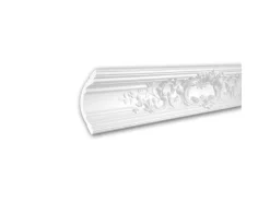 PROFHOME 150252F Flexible Eckleiste Stuckleiste aus Flexiblem Polyurethan 2 m 200 cm x 12 cm x 11,9 cm Weiß