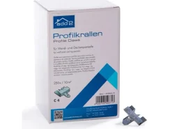 Profilholzkrallen 4 mm für Wand- und Deckenpaneele 250 Stück