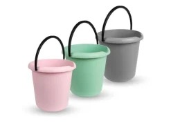ProHome Eimer 5 Liter Kunststoffbügel Mix 3er Pack