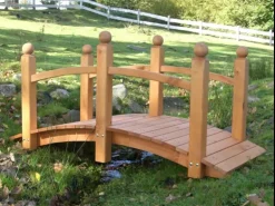 Promadino Zierbrücke Luise Kiefernholz (LxBxH) 128 x 62,5 x 69 cm